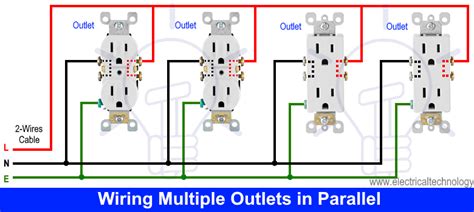 exterior electrical outlet box in parralel|in parallel electrical receptacle wiring.